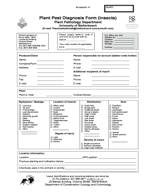 Plant Disease Identification Form