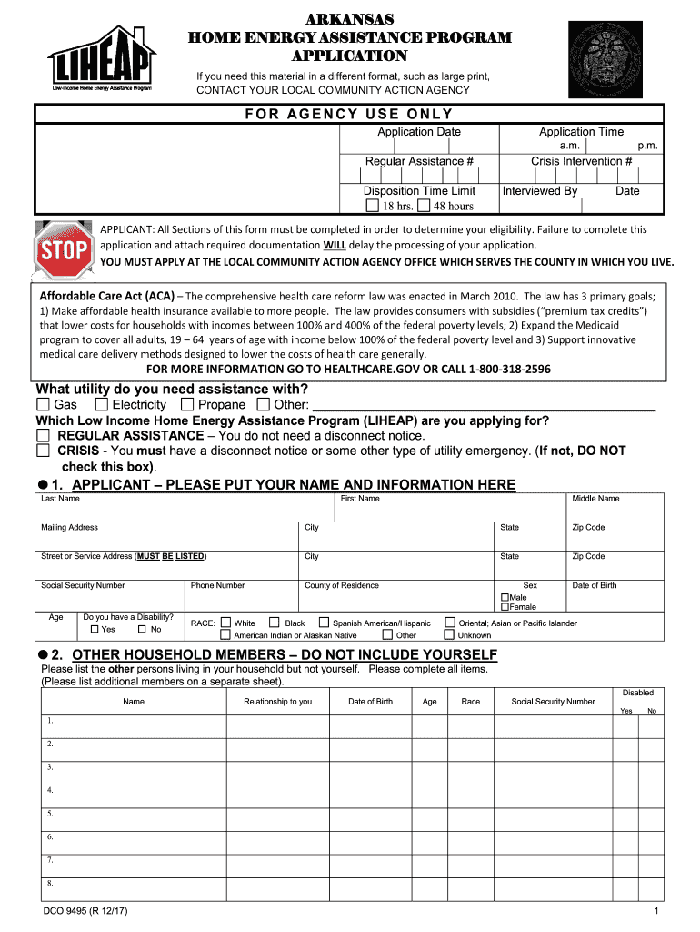 Get and Sign Liheap Arkansas Online Application  Form