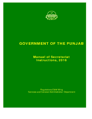 Manual of Secretariat Instructions PDF  Form