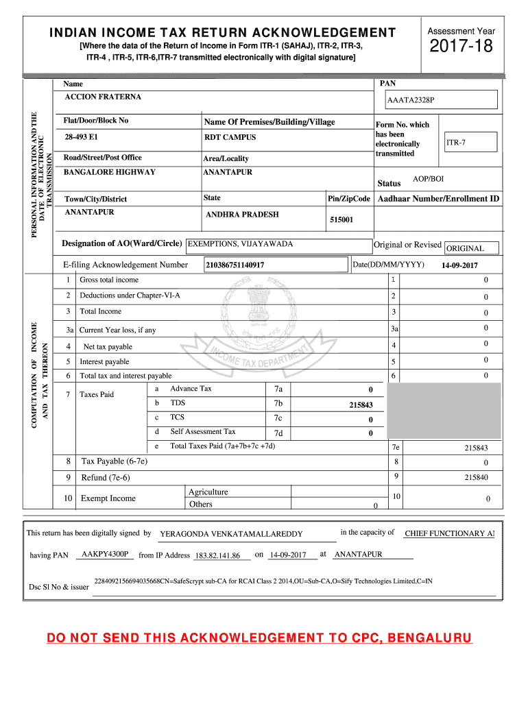 Itr Format