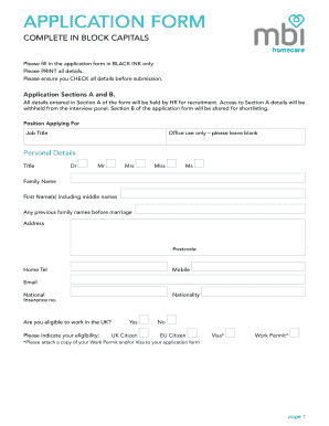 Mbi Form