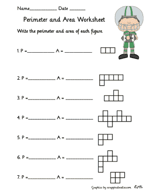 Perimeter and Area Worksheet Bonlacfoods Com  Form