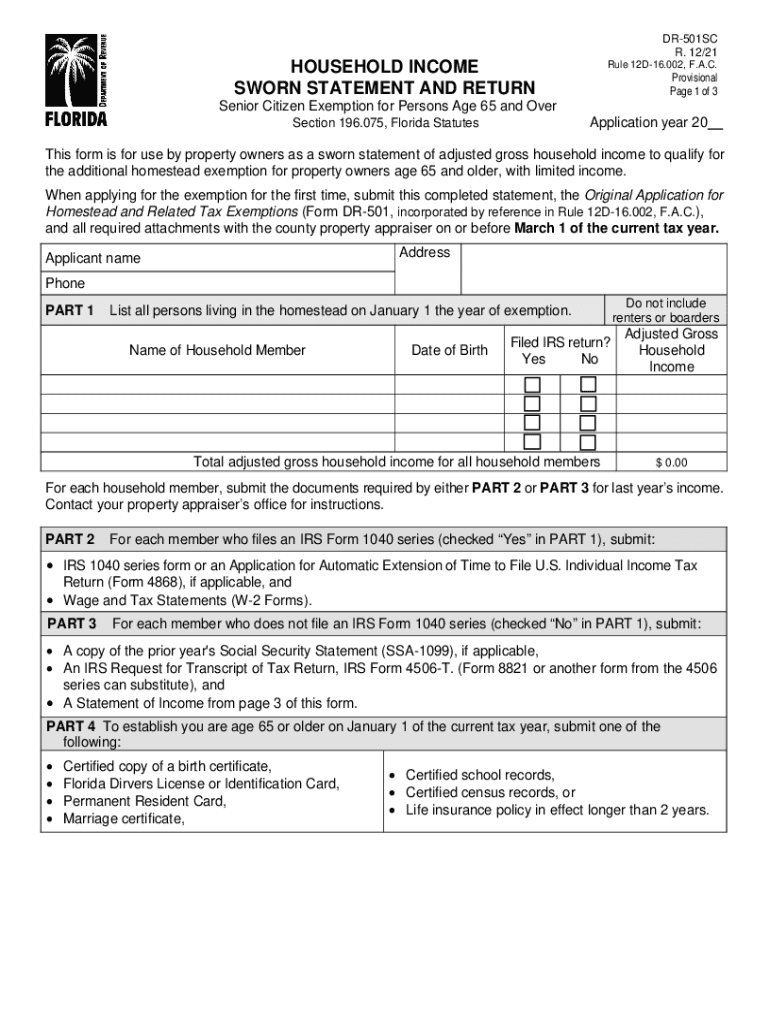 Dr 501sc  Form