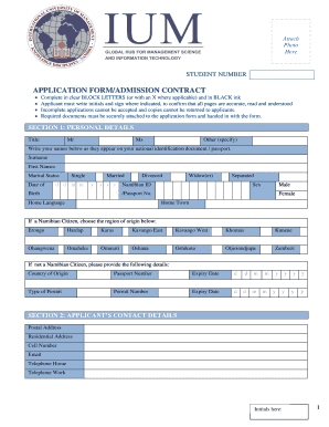 Ium Mature Age Application Form PDF