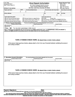 Form 7204 Direct Deposit