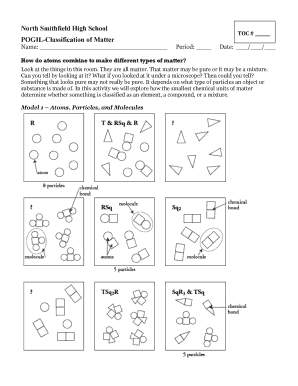 Classification of Matter Pogil Answer Key  Form