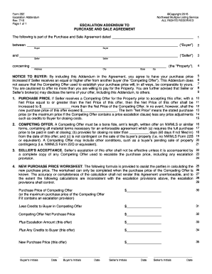 Form 35E Escalation Addendum