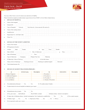 Aditya Birla Preauth Form