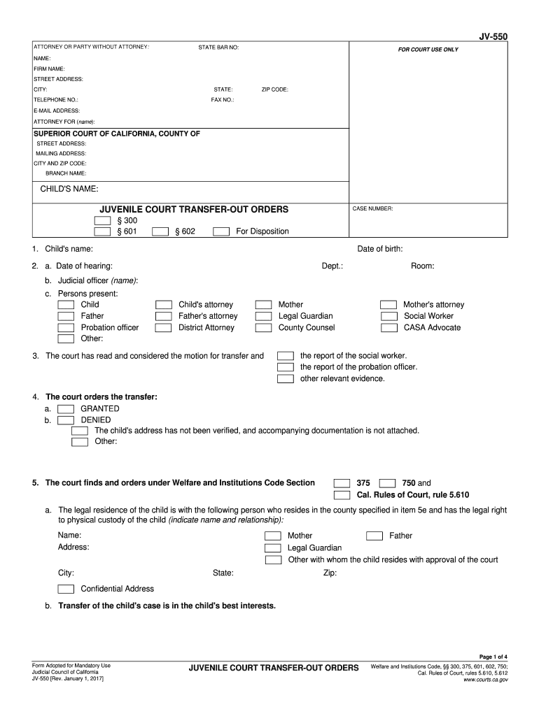  Court Transfer 2017-2024