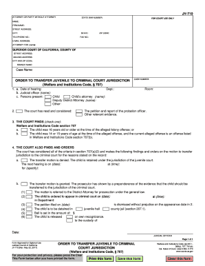  Juvenile California Fitness Form 2017-2024