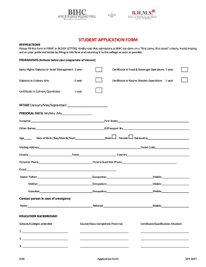 Boma International Hospitality College Online Application  Form