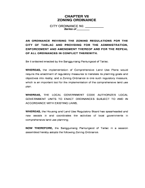 Tarlac City Ordinances  Form