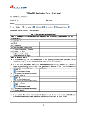 Fatca Declaration Form