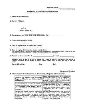 Icai Revalidation Form PDF