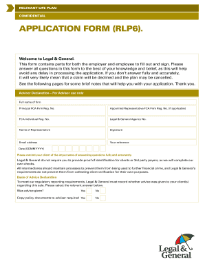  Application Foorm for Legal and General Stakeholder Pension Fund 2018-2024