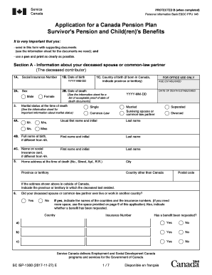 Cpp Survivor Benefit Application  Form