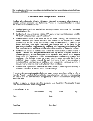 Colorado Lead Based Paint Discosure Form LP46 05 04 PDF