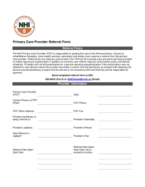 Nhi Bvi Forms