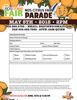 NOS CITRUS FAIR  Form