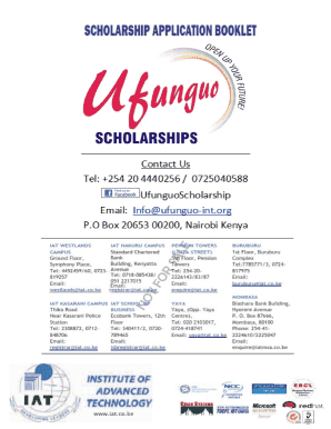 Ufunguo Scholarship  Form