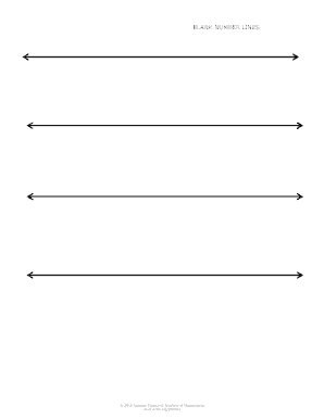 Blank Number Lines Printable PDF  Form