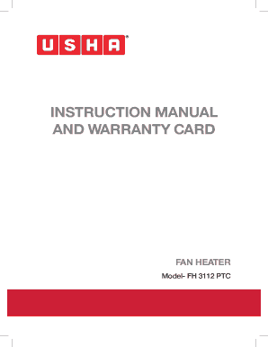 Usha Warranty Registration  Form