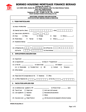 Borneo Housing  Form