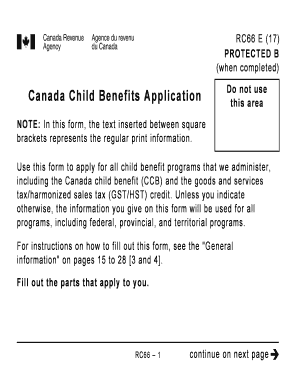 Child Tax Benefit Online Application Form