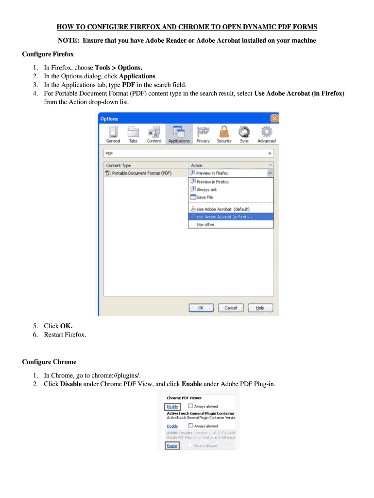Open Xfa PDF in Chrome  Form