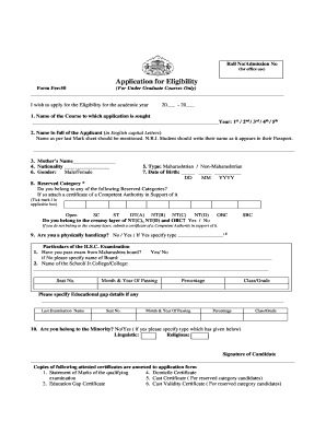 Eligibility Form