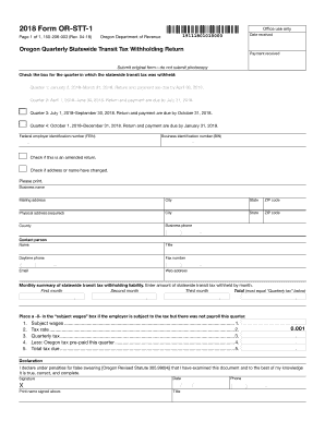 Oregon Form Oq