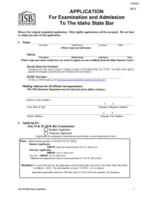  Complaint Form Packet  Idaho State Bar  State of Idaho 2018