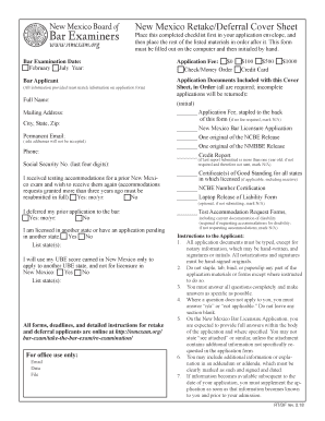  Bar Exam Retake Deferral Checklist Indd New Mexico Board of Bar 2018-2024