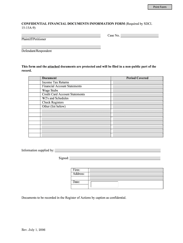 Sd Documents Form