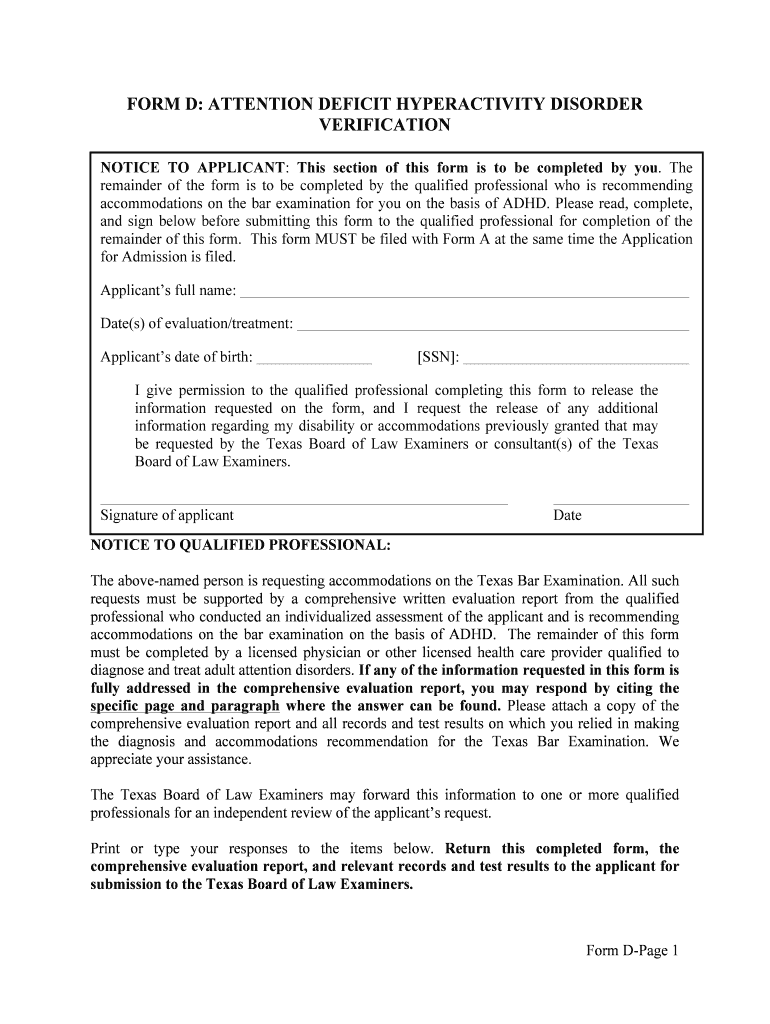 ADA MODEL FORM 7 14 11 Form D DOC