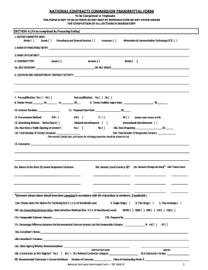 Ncc Application  Form