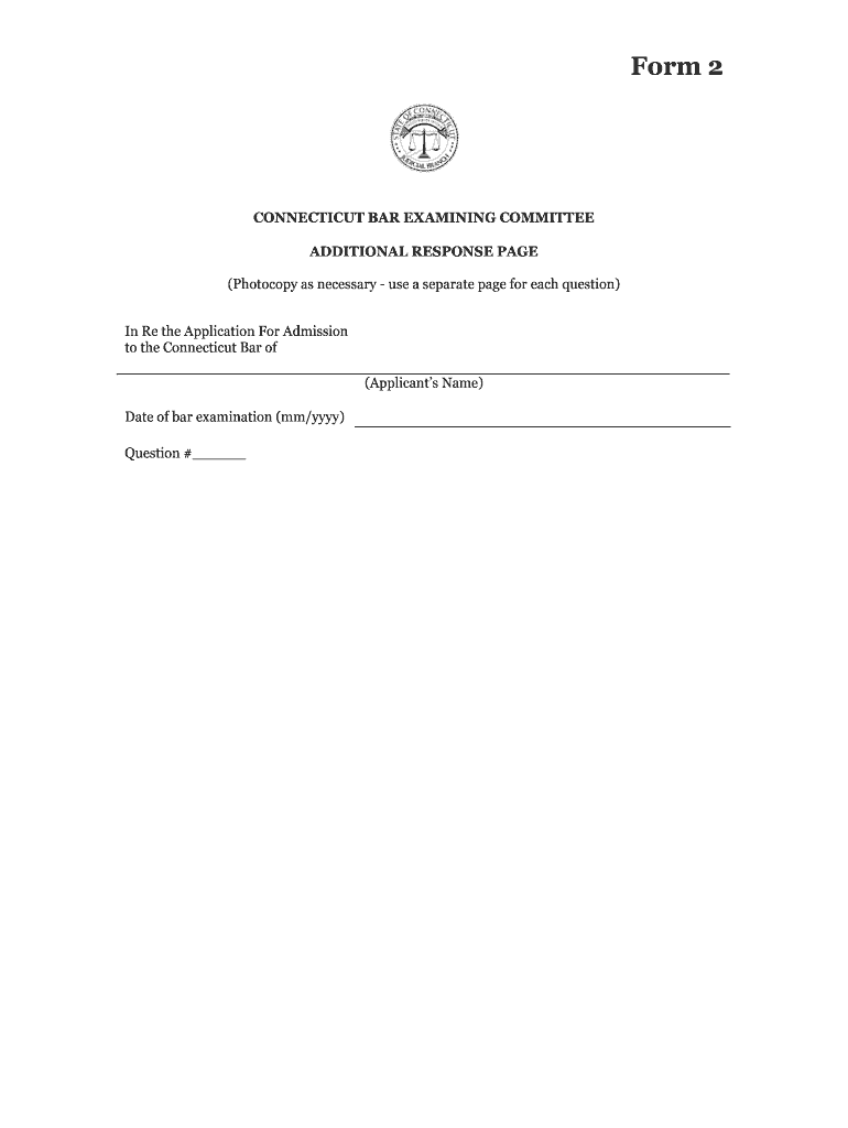 Connecticut Form 2