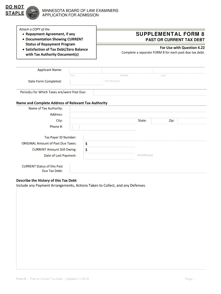  Minnesota Ble Tax Form 2018
