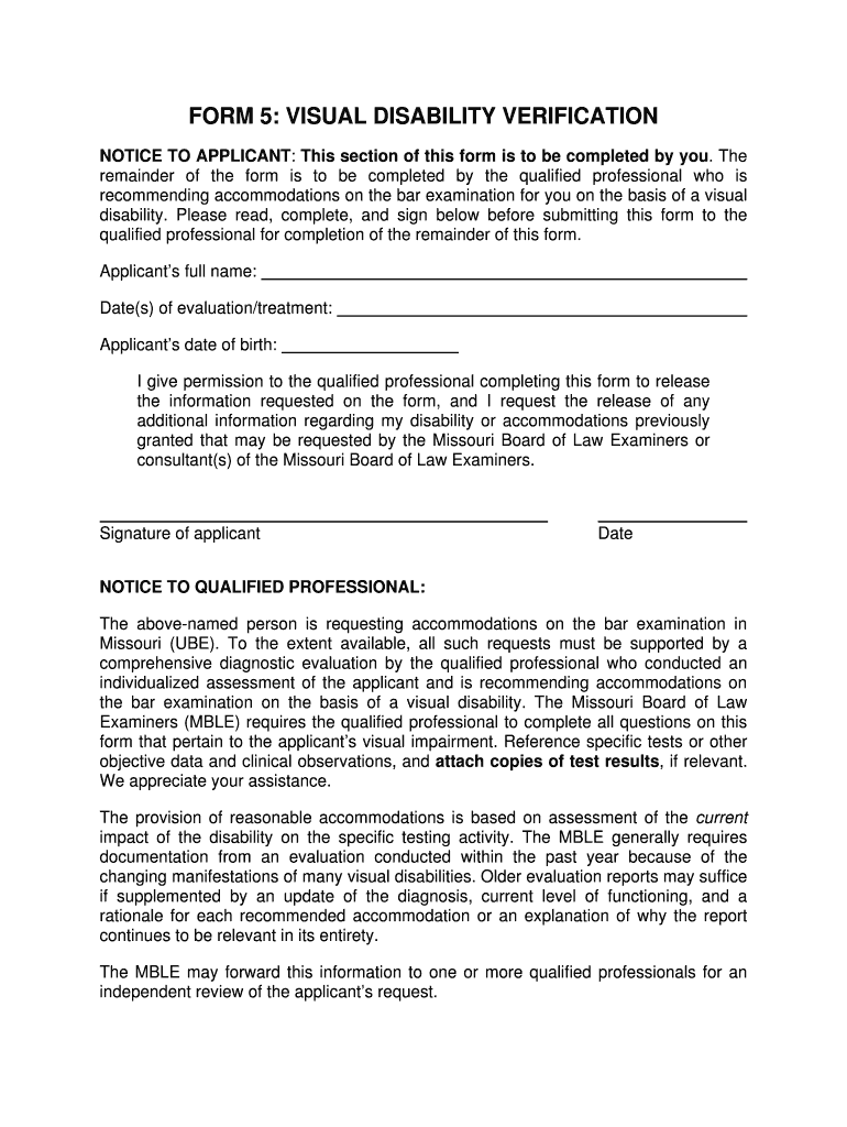 NOTICE to APPLICANT This Section of This Form is to Be Completed by You