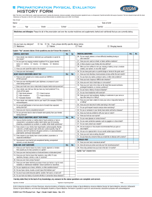 Ppe Physical Examination Form