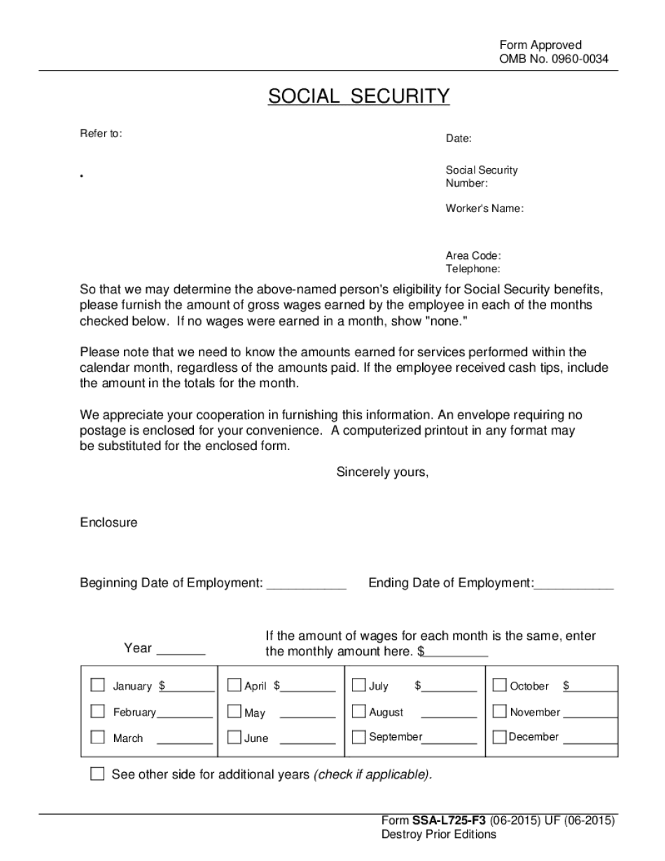 REQUEST to EMPLOYER to REPORT WAGES EACH MONTH Use This Form to Request an Employer to Report Wages Each Month