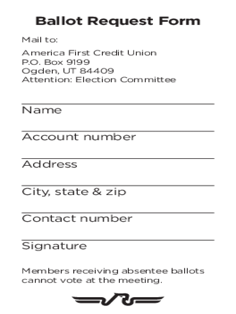 Ballot Request Form News Americafirst Com