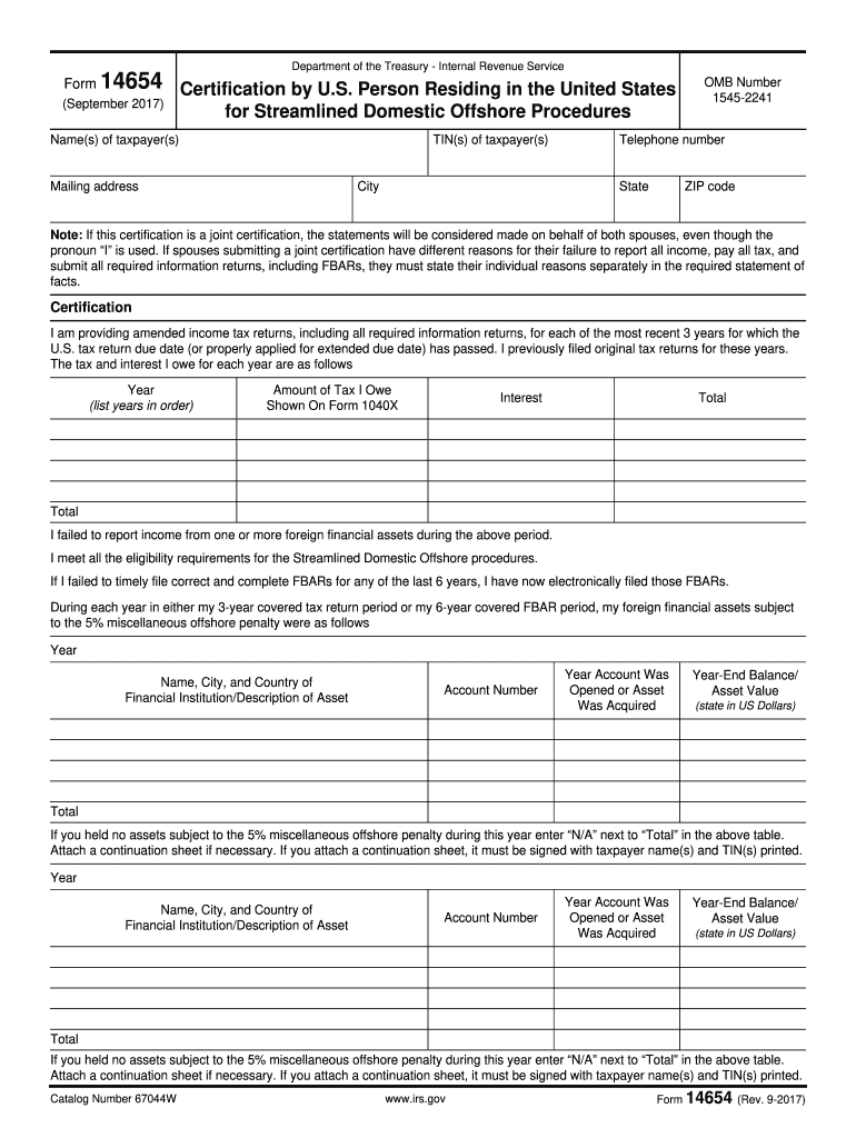  Form 14654 2017-2024