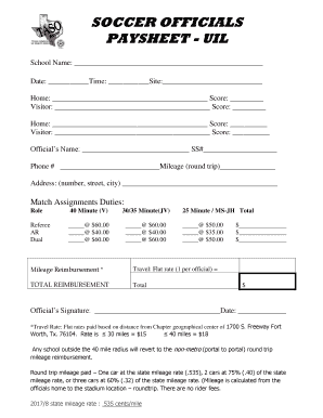 Taso Pay Sheet  Form