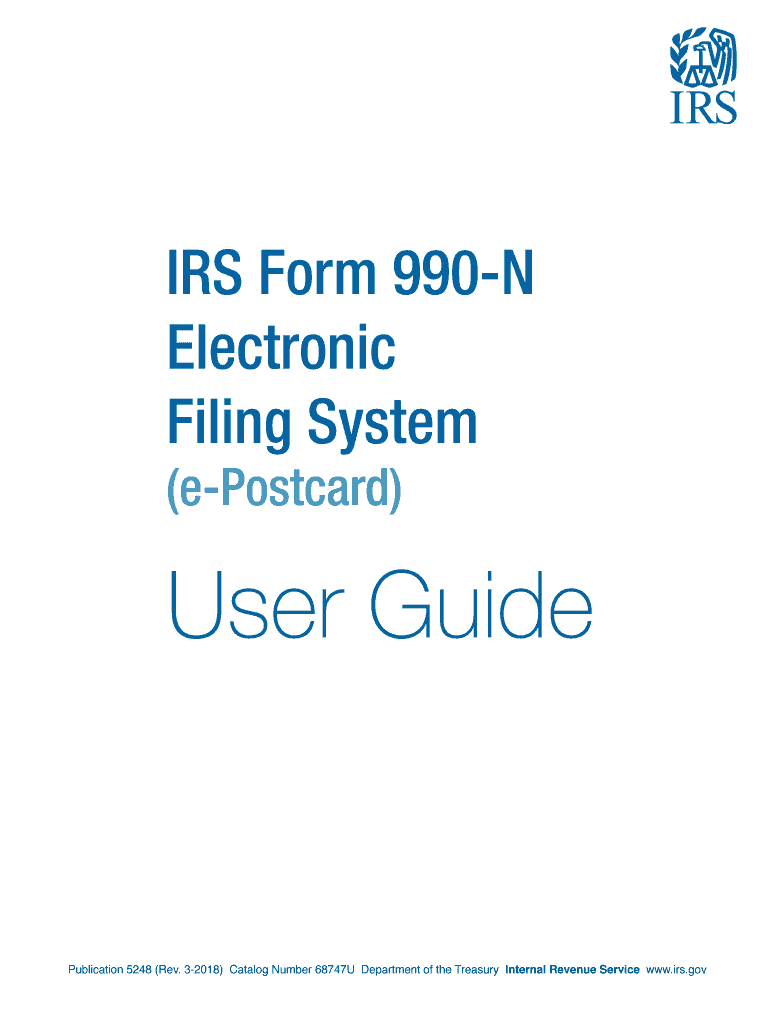  990 N Electronic Filing E Postcard 2018