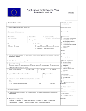 Poland Work Permit  Form