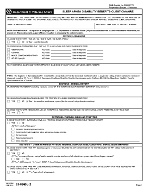 Va Form 21 0960l 2