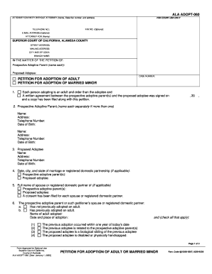 Ala Adoption Form