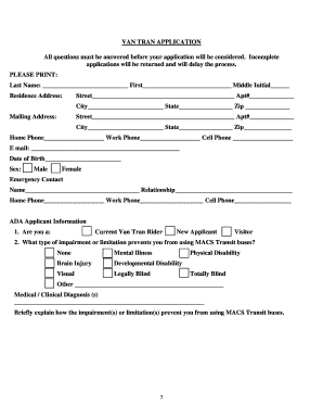 Fairbanks North Star Borough Van Tran Application Van Tran Co Fairbanks Ak  Form