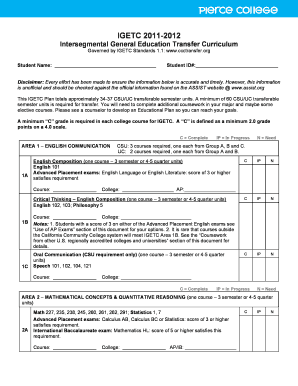 Igetc  Form